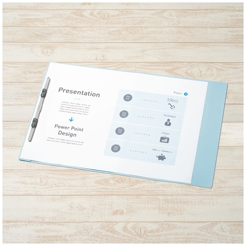 プラス PLUS PPフラットファイルA3 2折 No.125FP RBL1冊 ロイヤルブルー 1袋（ご注文単位1袋）【直送品】