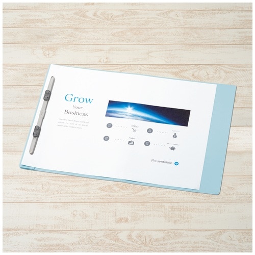 プラス PLUS PPフラットファイルB4 2折 No.135FP RBL1冊 ロイヤルブルー 1冊(ご注文単位1冊)【直送品】