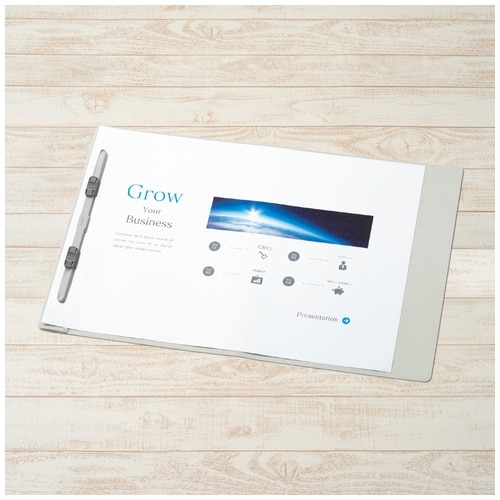 プラス PLUS PPフラットファイルB4 2折 No.135FP Y 1冊 グレー 1袋(ご注文単位1袋)【直送品】