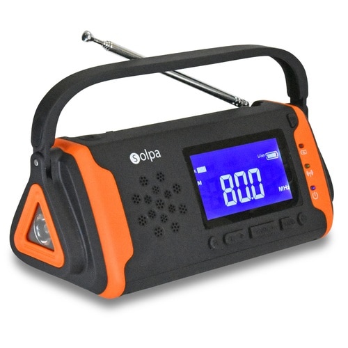 クマザキエイム 手回しソーラー蓄電ラジオ SL-091 1台(ご注文単位1台)【直送品】