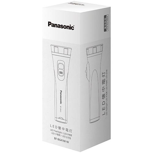 Panasonic LED懐中電灯 BF-BG41M-W 1個(ご注文単位1個)【直送品】