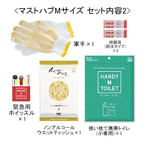 ファシル 防災ポーチ[MUST HAVE] Mサイズ 1セット（ご注文単位1セット）【直送品】