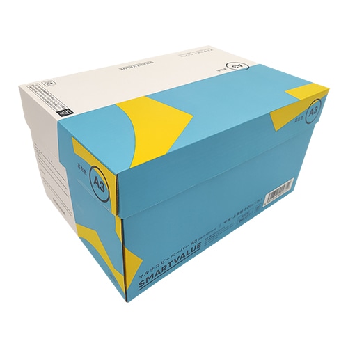 >スマートバリュー コピーペーパー 高白色 A3 A038J 2500枚/箱(ご注文単位1箱)【直送品】
