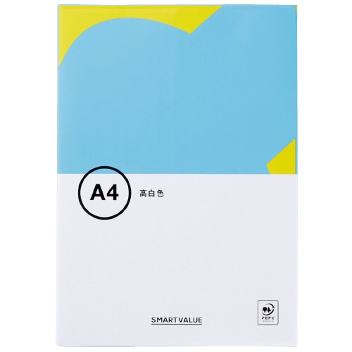 スマートバリュー コピーペーパー高白色 A4 5000枚 A040J 1箱(ご注文単位1箱)【直送品】