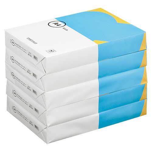 スマートバリュー コピーペーパー高白色 A4 5000枚 A040J 1箱(ご注文単位1箱)【直送品】