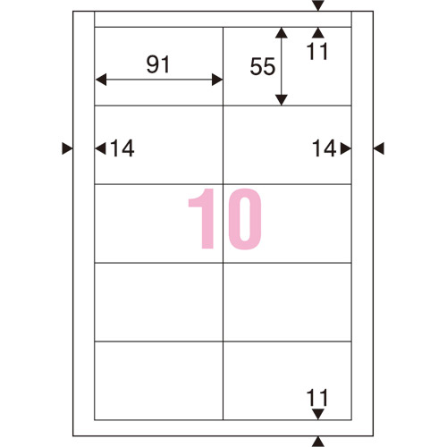 スマートバリュー 名刺用紙クリアカット特厚口 100枚 A071J 1冊（ご注文単位1冊）【直送品】