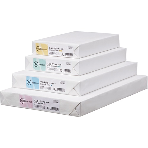 スマートバリュー カラーペーパー A4 空 A263J-5 2500枚/箱（ご注文単位1箱）【直送品】