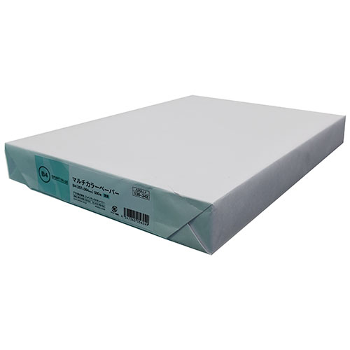 スマートバリュー カラーペーパー B4 浅黄 A264J-4 500枚/冊（ご注文単位1冊）【直送品】