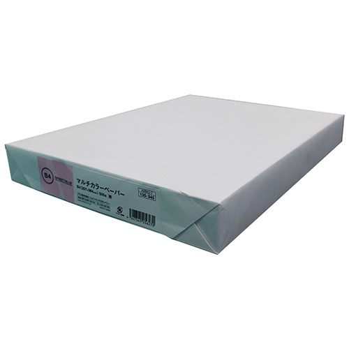 スマートバリュー カラーペーパー B4 桃 A264J-7 500枚/冊（ご注文単位1冊）【直送品】