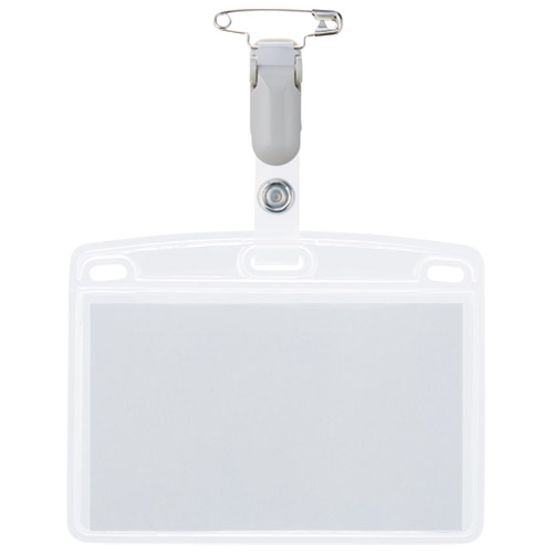 スマートバリュー タッグ名札 プラC名刺型横 10枚 B063J 1パック（ご注文単位1パック）【直送品】