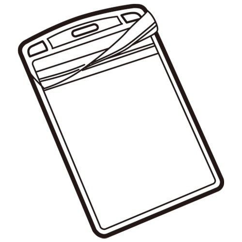 スマートバリュー 名札用替ケース C名刺型縦 100枚 B077J-10 1箱(ご注文単位1箱)【直送品】