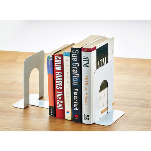 スマートバリュー ブックエンド M 白 10個(2個*5組)B167JM-WH5 1箱(ご注文単位1箱)【直送品】