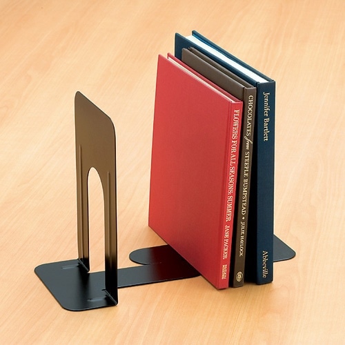 スマートバリュー ブックエンド LL 黒 1組(2個入)B169J-LL-BK 1組(ご注文単位1組)【直送品】