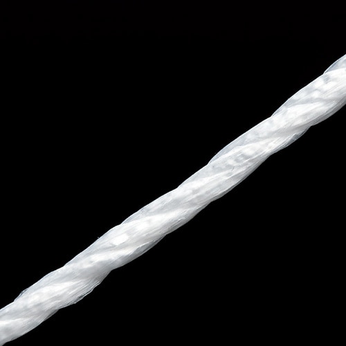 スマートバリュー ひも 小巻ロープ 5mm×80m 白 48巻 B175J-48 1箱(ご注文単位1箱)【直送品】