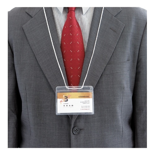 スマートバリュー イベント吊下げ名札 名刺型 50枚 B234J-50 1箱(ご注文単位1箱)【直送品】