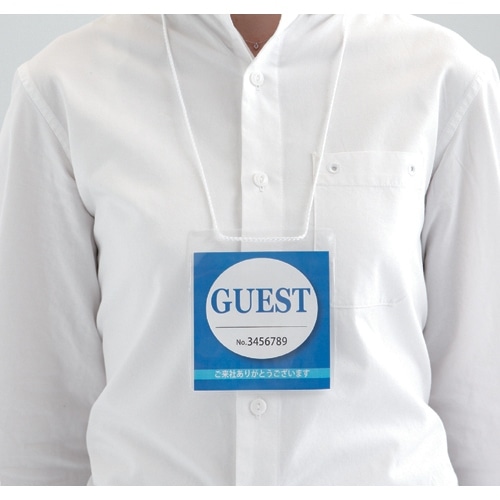 スマートバリュー イベント吊下げ名札 正方形 B235J-500 500枚/箱(ご注文単位1箱)【直送品】