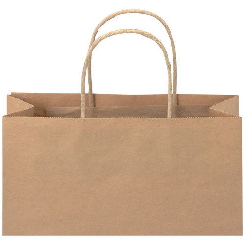 スマートバリュー 手提袋 丸紐 茶 小 50枚 B287J-B 1パック(ご注文単位1パック)【直送品】