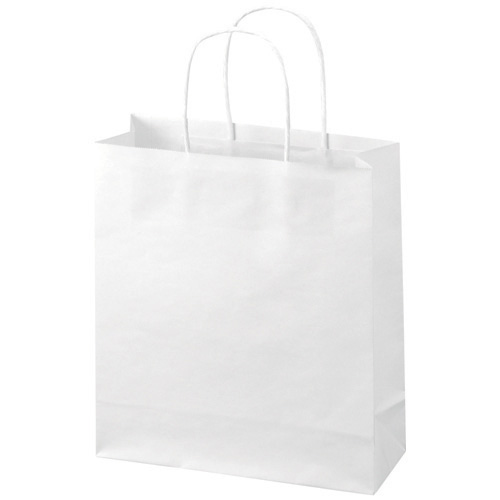 スマートバリュー 手提袋 丸紐 白 小 50枚 B287J-W 1パック（ご注文単位1パック）【直送品】