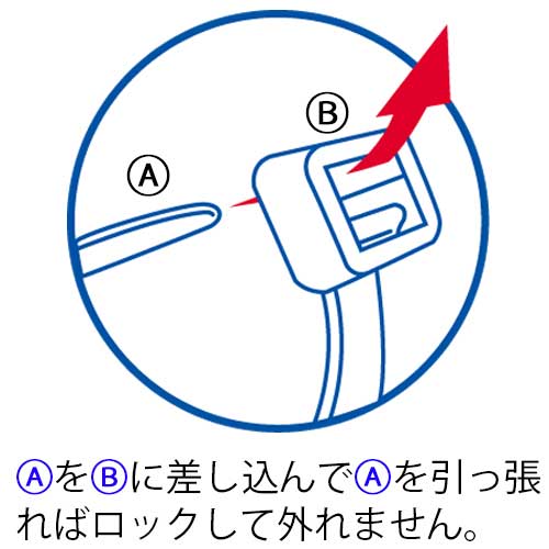 スマートバリュー 結束バンド 白 100本入 2.5*100 B327J 1パック(ご注文単位1パック)【直送品】