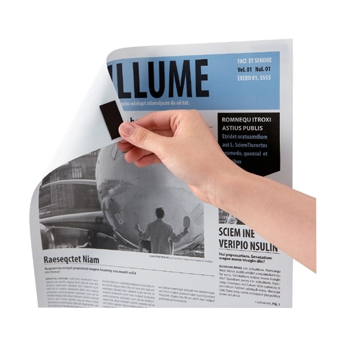 スマートバリュー 強力マグネットシート 粘着 300X100mm 1枚（ご注文単位1枚）【直送品】