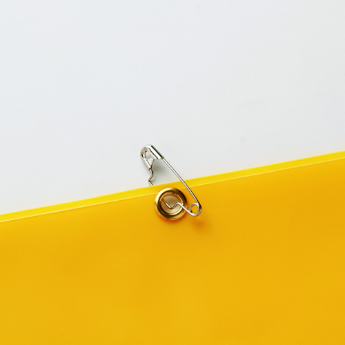 スマートバリュー 腕章 安全ピン留 黄 B395J-PY 1枚（ご注文単位1枚）【直送品】