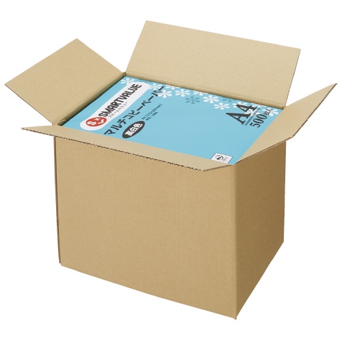 スマートバリュー ワンタッチ式ダンボール 80cmサイズ 20枚 1パック(ご注文単位1パック)【直送品】