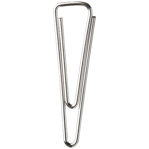 スマートバリュー V型ゼムクリップシルバー 大 500個入 B500J-L 1箱（ご注文単位1箱）【直送品】