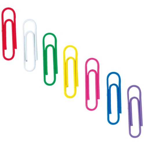 スマートバリュー カラーゼムクリップ 大 360個入 B502J-L 1箱（ご注文単位1箱）【直送品】