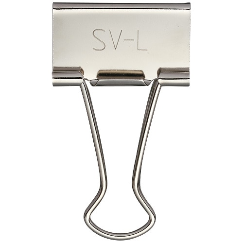 スマートバリュー ダブルクリップ シルバー 大 100個 B550J-L100 1箱（ご注文単位1箱）【直送品】