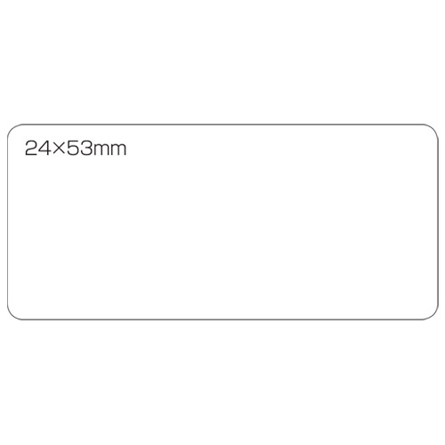 スマートバリュー 白無地ラベル 強粘着 24×53(90片) B559J 1パック(ご注文単位1パック)【直送品】