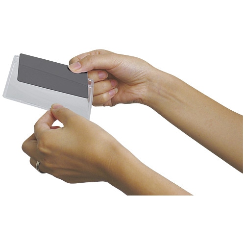 スマートバリュー 再生ループ式名札 黄 10枚 B650J-Y 1パック(ご注文単位1パック)【直送品】