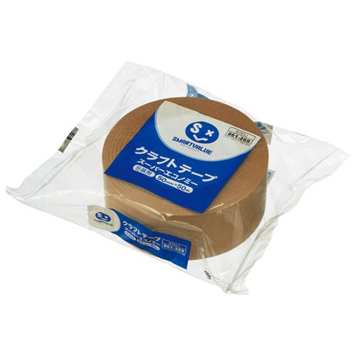 スマートバリュー クラフトテープ SE-S 50巻 B763J-50 1箱(ご注文単位1箱)【直送品】