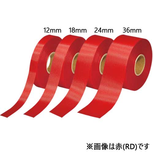 スマートバリュー カラーリボン 緑 12mm*25m 10個 B812J-GR10 1パック(ご注文単位1パック)【直送品】