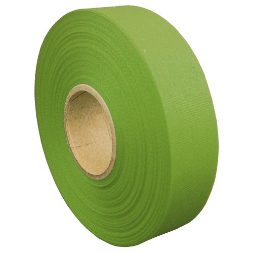 スマートバリュー カラーリボン 黄緑 12mm*25m 10個 B812J-YG10 1パック(ご注文単位1パック)【直送品】