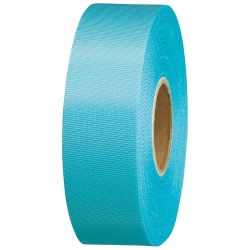 スマートバリュー カラーリボン 水色 24mm*25m 10個 B824J-SK10 1パック(ご注文単位1パック)【直送品】