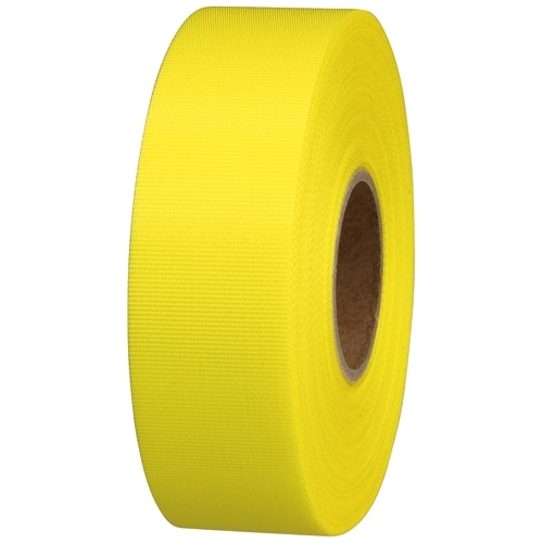スマートバリュー カラーリボン 黄 24mm*25m B824J-YL 1巻(ご注文単位1巻)【直送品】