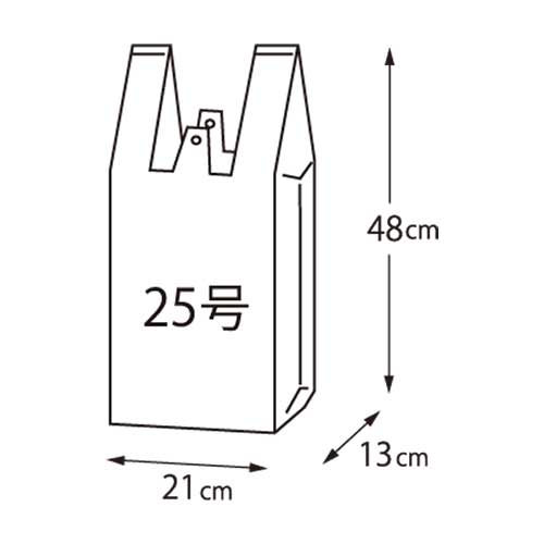 スマートバリュー レジ袋 25号 100枚 B925J 1パック(ご注文単位1パック)【直送品】