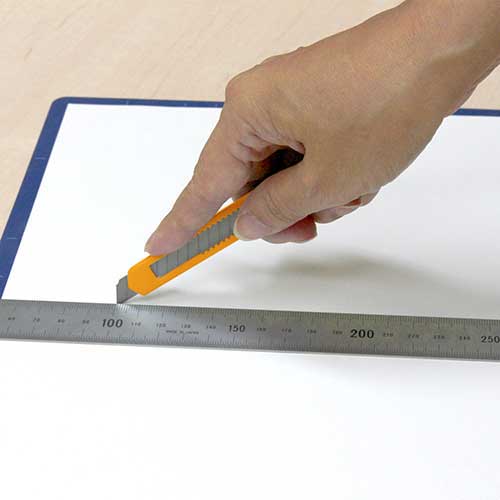 プラス カッターナイフ S CU-103 イエロー 1本(ご注文単位1本)【直送品】