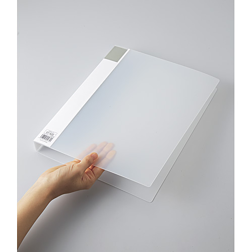 スマートバリュー 再生PPリングファイル A4S D009J-CL 透明 1冊(ご注文単位1冊)【直送品】