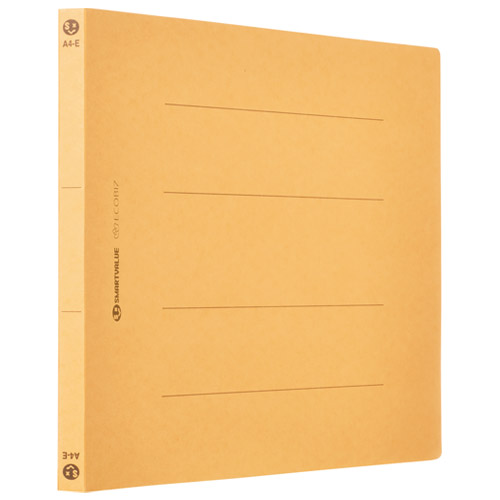 スマートバリュー フラットファイル A4E 黄 360冊 D018J-36YL 1セット(ご注文単位1セット)【直送品】