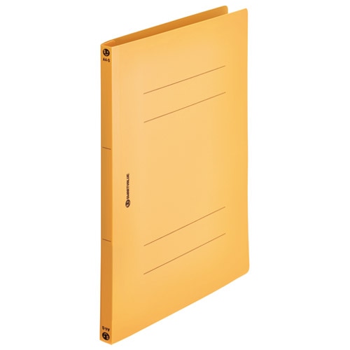 スマートバリュー PPフラットファイル A4S 黄120冊 D023J-12YL 1箱(ご注文単位1箱)【直送品】