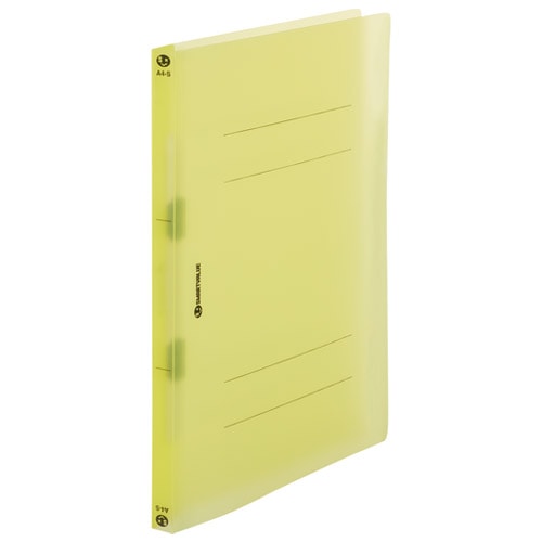 スマートバリュー PPフラットFクリア A4S 黄 10冊 D024J-CYL 1パック(ご注文単位1パック)【直送品】