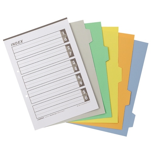 ジョインテックス インデックス A4S 5色5山 100組 D026J-5Y10 1箱（ご注文単位1箱）【直送品】