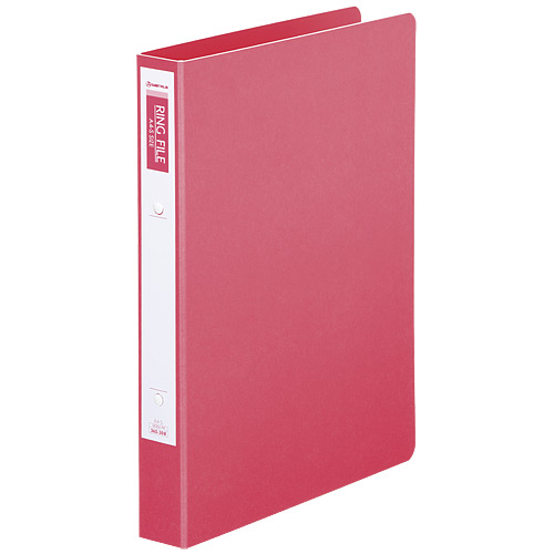 スマートバリュー リング式ファイル D030J-PK ピンク 1冊（ご注文単位1冊）【直送品】