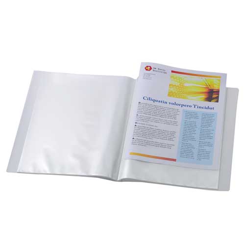 スマートバリュー クリアーブック 10P A4S 赤 D046J-RD 1冊(ご注文単位1冊)【直送品】