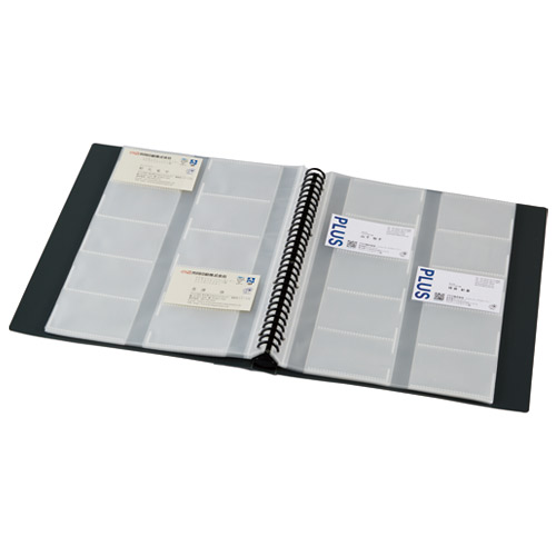 スマートバリュー 名刺ポケットリフィール両面 50枚 D069J 1パック(ご注文単位1パック)【直送品】