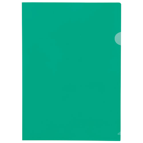 スマートバリュー Hカラーホルダー A4 緑 100枚 D610J-10GR 1パック（ご注文単位1パック）【直送品】
