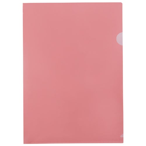 スマートバリュー Hカラーホルダー A4 赤 100枚 D610J-10RD 1パック（ご注文単位1パック）【直送品】