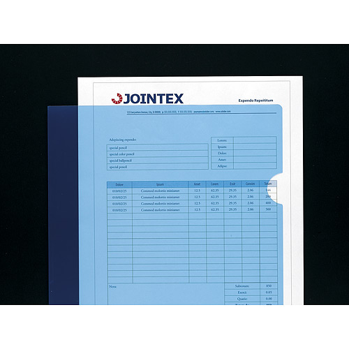 スマートバリュー Hカラーホルダー A4 青 10枚 D610J-BL 1パック(ご注文単位1パック)【直送品】