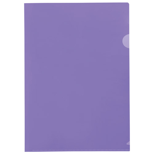 スマートバリュー Hカラーホルダー A4 紫 10枚 D610J-PP 1パック（ご注文単位1パック）【直送品】